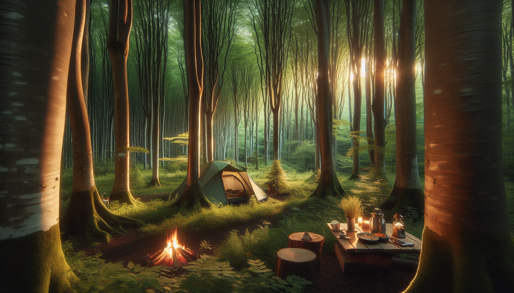 자연에서의 힐링: 숲속 캠핑의 매력
